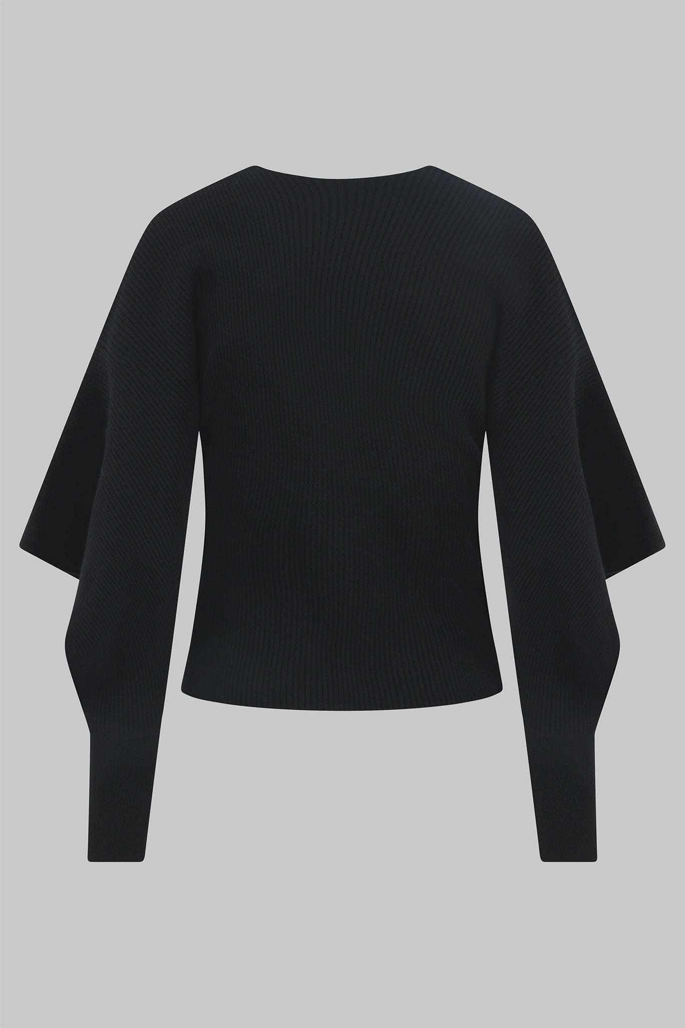 Maglione a coste con cut - out sulle maniche - Eufonia